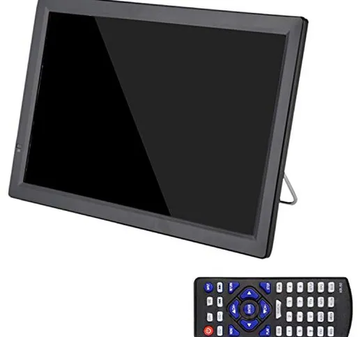 SODIAL D14 14 Pollici HD TV Portatile DVB-T2 ATSC Televisore Analogico Digitale TV per Aut...