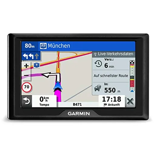 Garmin Drive 52 EU LMT RDS Navigatore 5", Mappa Europa Completa, Aggiornamento a Vita e Se...