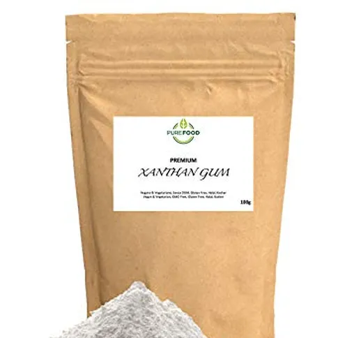 Gomma di Xantano 100g in Polvere – Xantana Addensante Alimentare Ideale per Cucina Molecol...