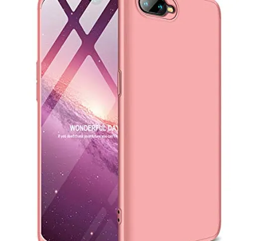 Cover Per OPPO RX17 Neo 360 Gradi Slim Sottile Antiurto +vetro temperato Custodia ZSCHAO C...