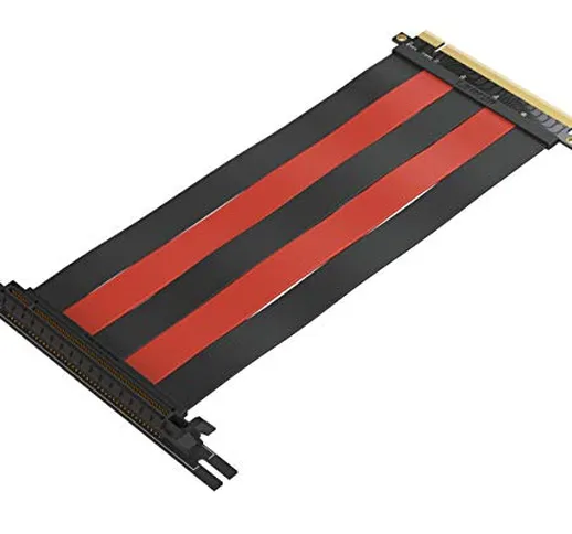 LINKUP - {20 cm} PCIe 3.0 16 x Riser Cavo Super Schermato Scheda Estensione Flessibile 202...