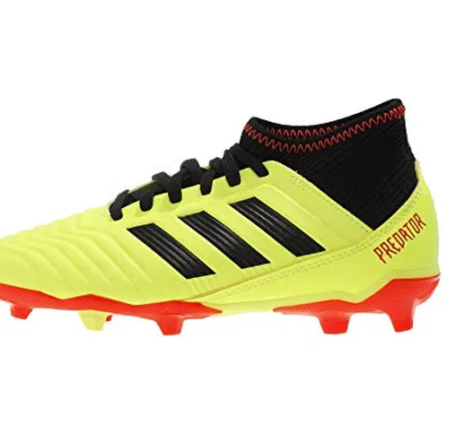 adidas Predator 18.3 Fg J, Scarpe da Calcio Unisex-Adulto, Giallo (Syello/Cblack/Solred Sy...