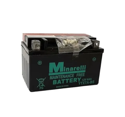 BATTERIA MOTORPARTS MINARELLI BATTERIA YTX7A-BS 12V 6AH COMPATIBILE CON KYMCO PEOPLE S 125...