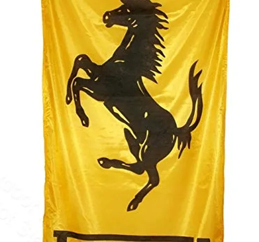 Cyn Flags Ferrari Golden Bandiera 2.5x5 ft 150 x 90 cm