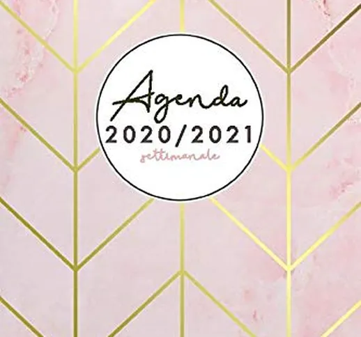 Agenda settimanale 2020 2021 A6: Agenda settimanale 2020/2021 tascabile | 18 mesi | luglio...