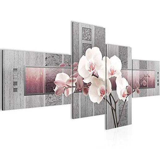 Quadro Fiori Orchidea 150 x 60 cm - XXL Immagini Murale Stampa su Tela Decorazione da Pare...