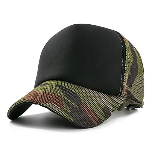 AOQW Cappellino da Baseball Camouflage Mesh cap per Materiale Composito Sun cap Casual Spo...