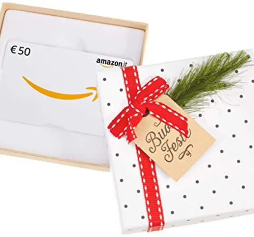 Buono Regalo Amazon.it - €50 (Cofanetto Agrifoglio di Natale)