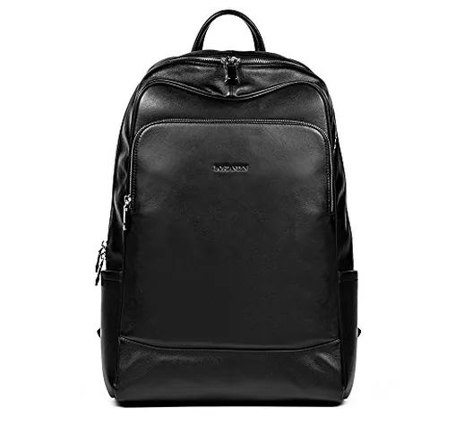 BOSTANTEN Vera Pelle Zaino Uomo Cuoio Borsa Computer Backpack Zaini Cartella Vaglietta Mod...