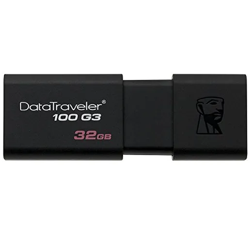 Kingston Digital Datatraveler 100 G3 USB 3.0 W/cordini 32GB (5 Pack)