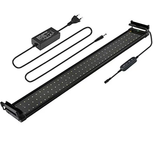 BELLALICHT - Lampada a LED per acquario, colore bianco e blu 6 W/11 W/18 W, con supporto r...