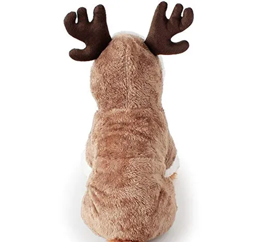 Esoes - Costume natalizio da renna per cane e gatto, divertente costume da renna per cospl...