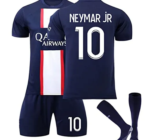 WXHN 22-23 Nuovo Páris Kids Soccer Jersey Shirt da Calcio, Messi Mbappe PSG Camicia da Cal...