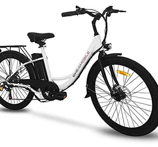 Bici Elettrica Ebike 250W Bicicletta Elettrica per Adulti 26"Bici Elettrica Cruiser/City b...