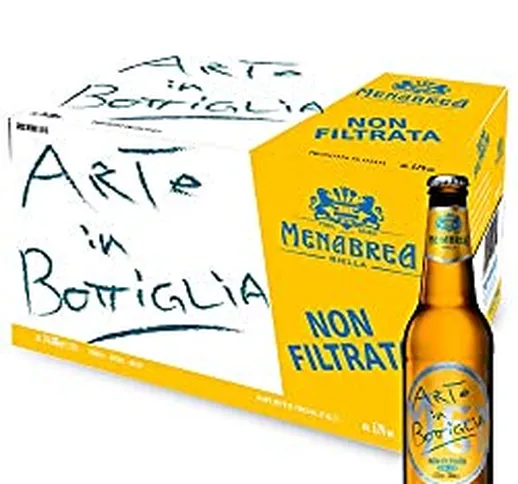 MENABREA, Menabrea Birra Non Filtrata In Cartone Da 24 Bottiglie - 330 ml