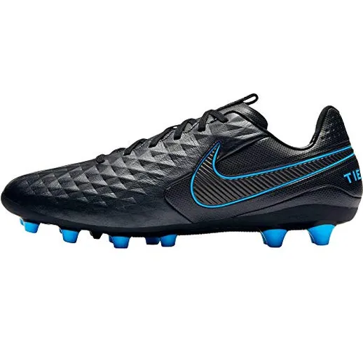Nike Tiempo Legend 8 AG-PRO, Scarpe da Calcio Unisex-Adulto, Multicolore (Black/Black/Blue...