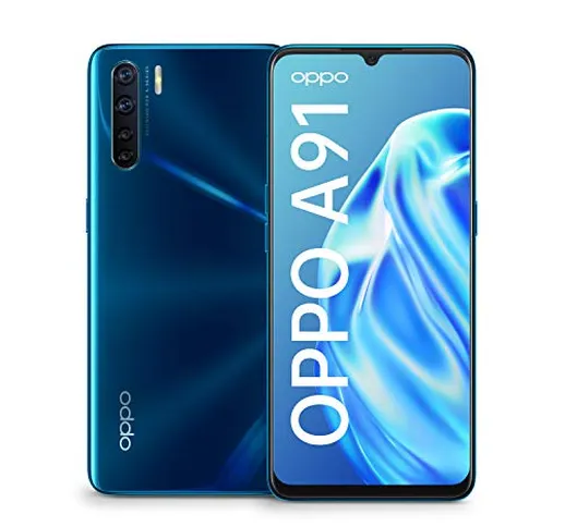 OPPO A91 - Smartphone 128GB, 8GB, Dual Sim, Blazing Blue