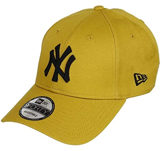 New Era New York Yankees New Era 9forty Adjustable cap League Essential Mustard/Black - On...