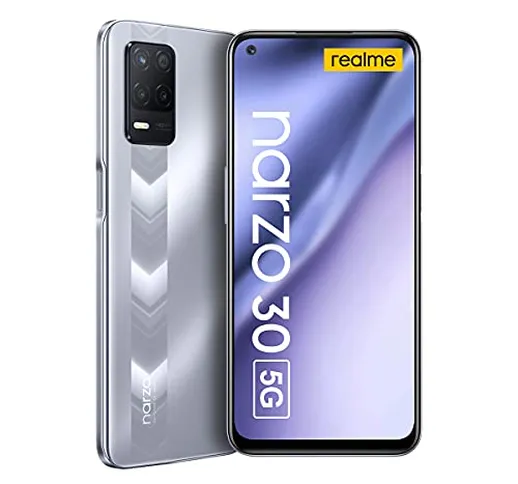 Realme Narzo 30 5G Smartphone 6.5” Fluid Display 90Hz Grande Batteria 5000mAh RAM 4GB ROM...