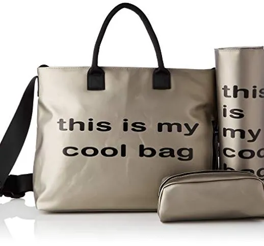 Be Cool Mamma Bag Borsa Fasciatoio con Ancoraggio Universale, Silver