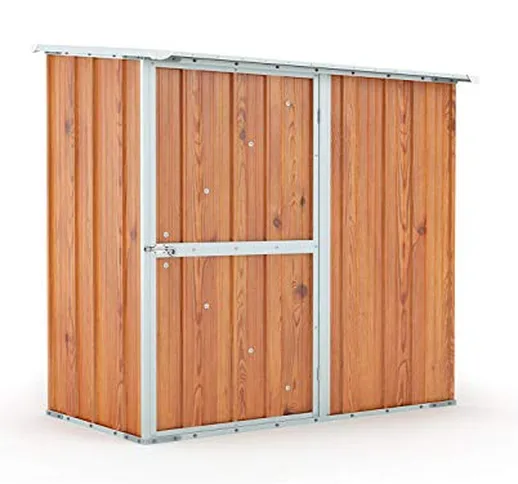 Notek Box in Acciaio Zincato Casetta da Giardino in Lamiera 1.74 x 1.00 m x h1.82 m - 43 k...