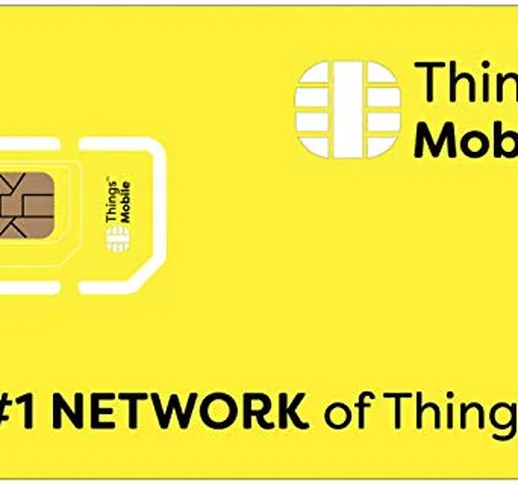SIM Card GPRS Things Mobile per IoT e M2M con copertura globale e rete multi-operatore GSM...