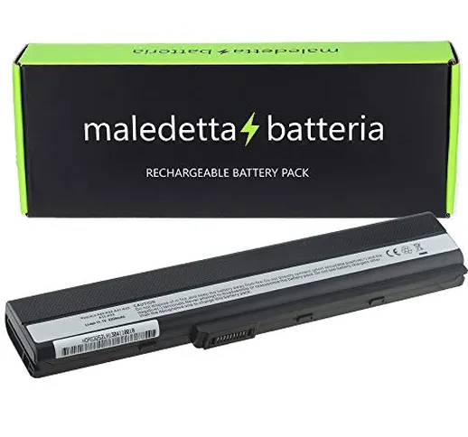 Batteria HQ 5200mAh 10,8V per portatile Asus A42, A5, A52, A52F, A62, X42E, X42F, X42J, X4...