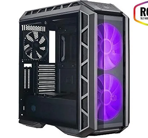 Cooler Master MasterCase H500P – Case per PC RGB con Due Ventole da 200 mm Ottimo Flusso D...