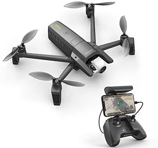 Parrot Anafi Base Drone con Videocamera HDR 4K/foto da 21 MP con Gimbal con Inclinazione a...