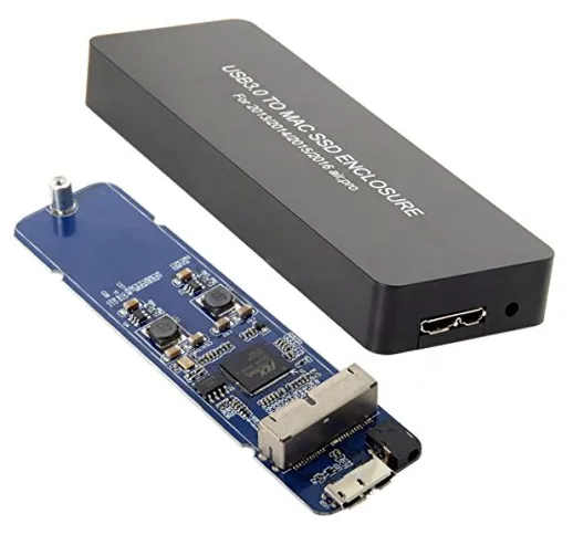 JSER Custodia portatile con ingressi pin per MacBook Air Pro 2013, 2014, 2015, 2016, SSD,...