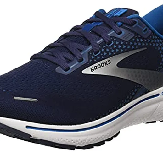 Brooks Ghost 14, Scarpe da Corsa Uomo, Navy/Stellar/White, 44 EU