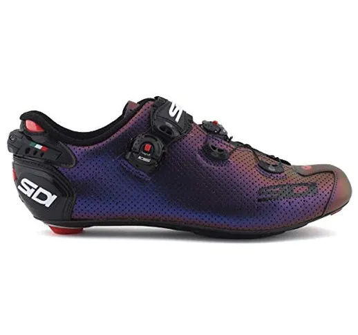 SIDI Wire 2 Air Limited Edition Iridescente Suola Carbonio Scarpe Bici Blu Rosso Ciclismo...