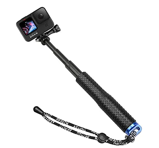 AFAITH Bastone Selfie Monopiede per GoPro Hero 10 9 8 7 Black, Regolabile Impermeabile All...