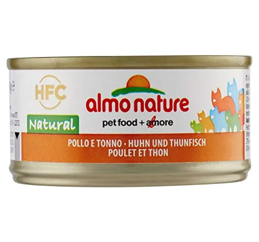 HFC Almo Nature Natural Pollo e Tonno 70 gr 1 Lattina