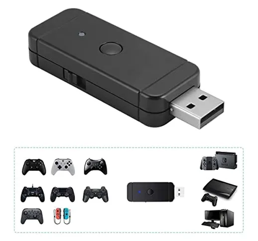 Adattatore per Nintendo Switch USB Bluetooth Controller Adapter Senza Fili Xbox One/PS 4 /...
