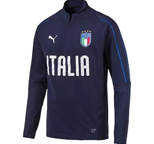 FIGC 1/4 Zip Training Top Blu-azzurro 18/20 Italia Puma S Blu-azzurro