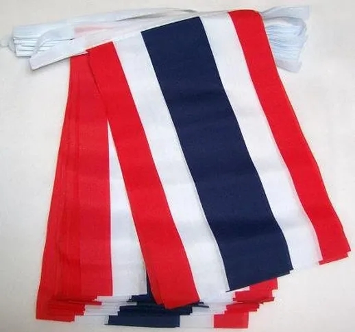 AZ FLAG Ghirlanda 6 Metri 20 Bandiere Thailandia 21x15cm - Bandiera THAILANDESE 15 x 21 cm...