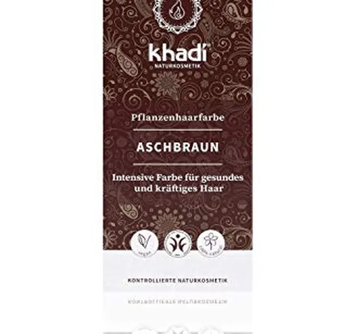 Khadi Bio - Colore vegetale capelli Castano Cenere 100 gr