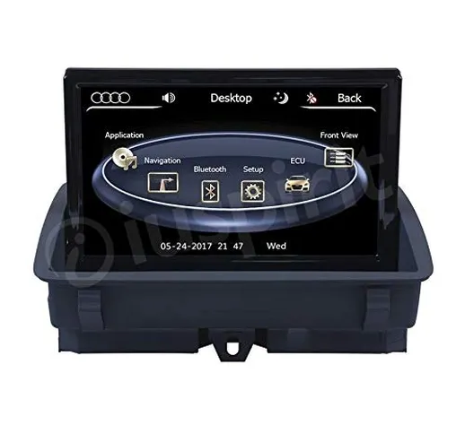 GPS USB SD Bluetooth Touchscreen navigatore compatibile con Audi Q3 2011, 2012, 2013, 2014...