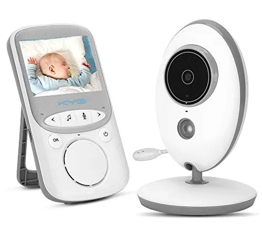 KYG Baby Monitor Wireless Audio Video Babyphone con Fotocamera Digitale Visione Notturna M...