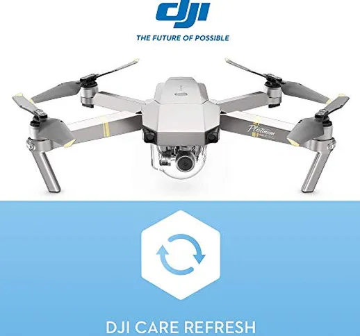 DJI- Mavic PRO Platinum Fly More Combo con assicurazione DJI Care - Copre da Danni, Cadute...