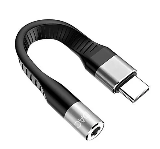 Mytysun Adattatore per cuffie da USB C a jack da 3,5 mm, adattatore audio con chip DAC Hi-...