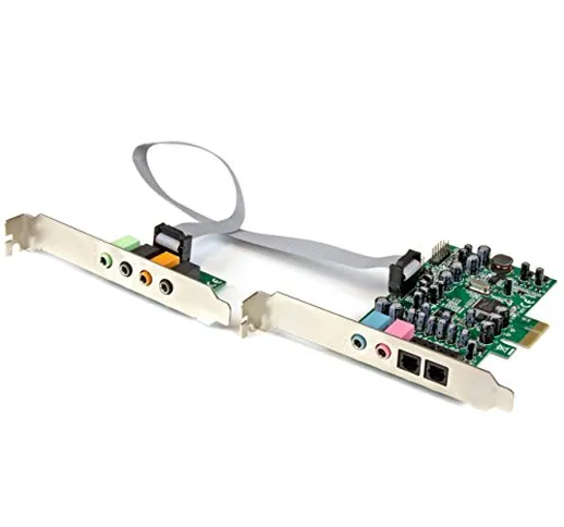 StarTech.com Scheda Audio Interna PCI Express Surround 7.1 Canali, PCI Surround Sound Card...
