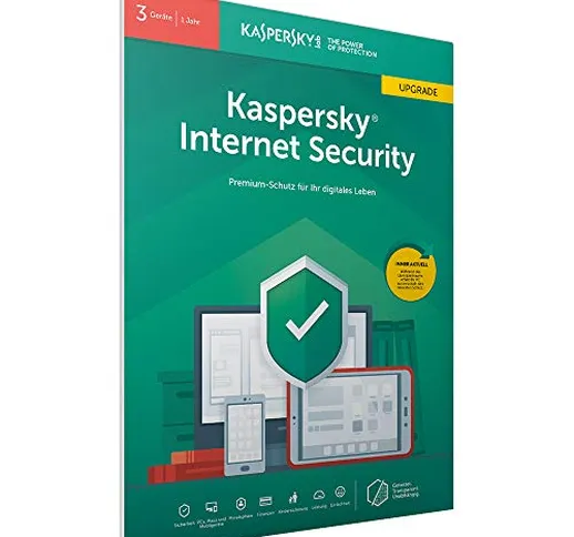 Kaspersky Internet Security 3 Geräte Upgrade (Code in a Box) (FFP). Für Windows 7/8/10/MAC...