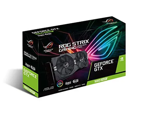 Asus ROG Strix NVIDIA GeForce GTX 1660 SUPER Advanced Edition, Scheda Video Gaming, 6 GB G...