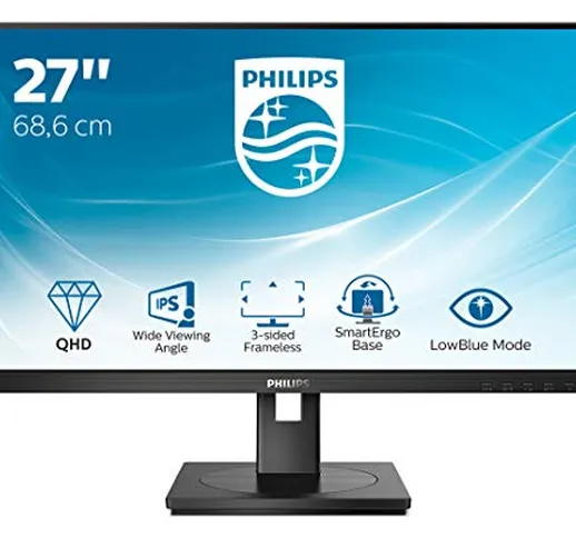 Monitor Philips Led 27"wide 275s1ae/00 Ips 2560x1440 4ms 300cd/mq 1.000-1 2x2w
