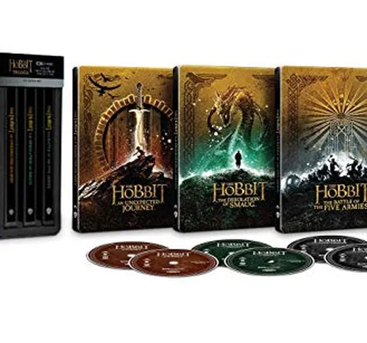 Lo Hobbit Trilogy Steelbook (4K Ultra HD) (6 Blu Ray)