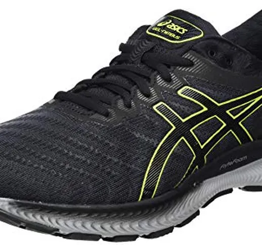 ASICS Gel-Nimbus 22, Scarpe da Corsa Uomo, Carrier Grey Lime Zest, 44 EU