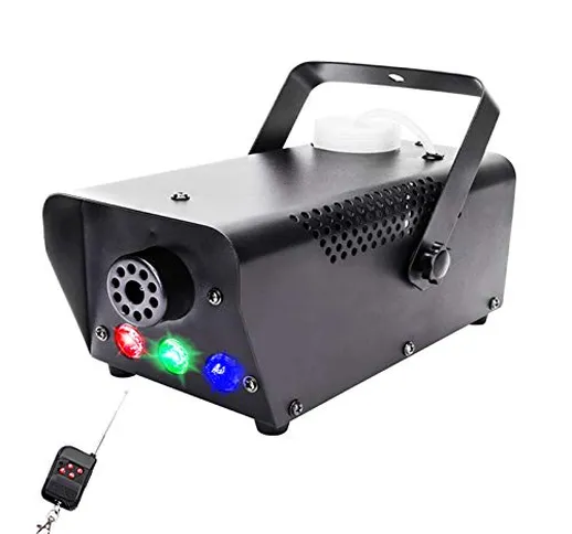 Macchina del Fumo, UKing 500W Macchina della Nebbia discoteca con Luci LED e Telecomando s...