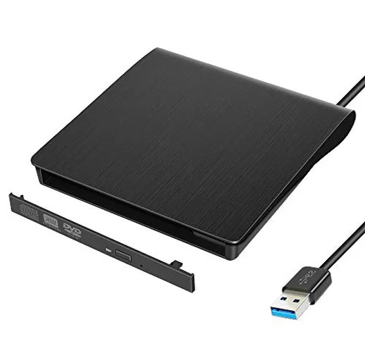 EHZ-SHOP - Custodia per unità ottica USB 3.0 esterna ODD Caddy per Slim Optical SATA CDROM...